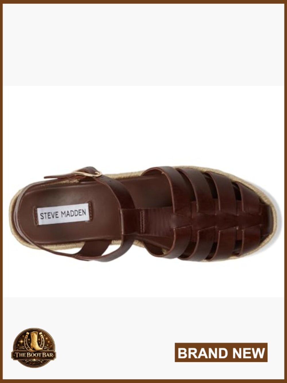 Platform Fisherman Sandals with Adjustable Ankle Strap - Picture 2 of 6